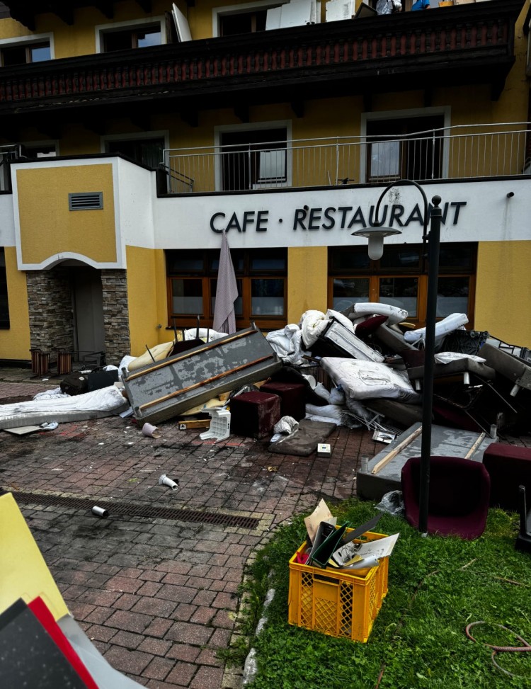 Das Hotel wurde ausgeräumt