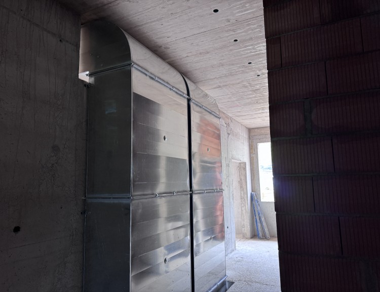 Lüftungskästen wurden installiert