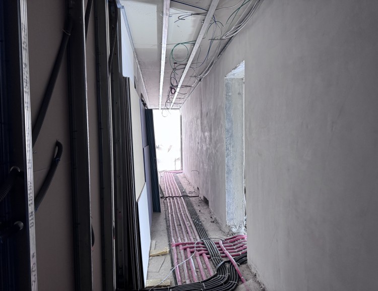 Der Flur zu den Familienzimmern