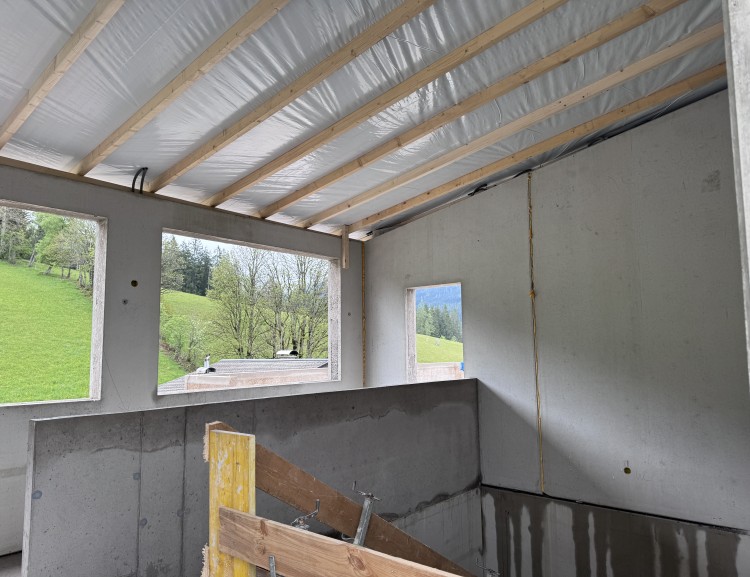 Das dritte Obergeschoss mit dem Dachstuhl