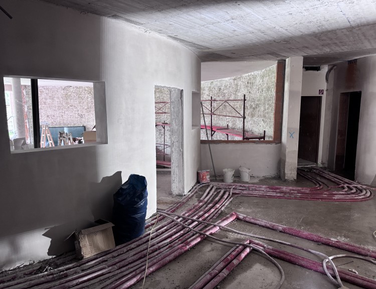 Fußbodenheizung im Kinderklub