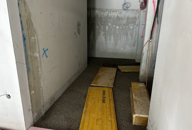 Die Schüttung für den Estrich