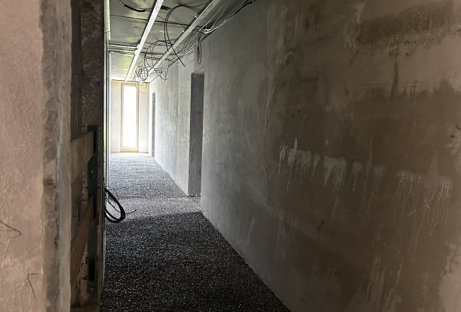 Die Schüttung für den Estrich