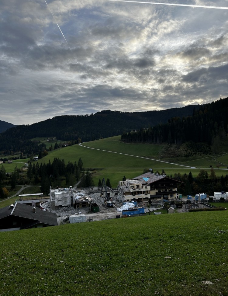 Die Baustelle von oben