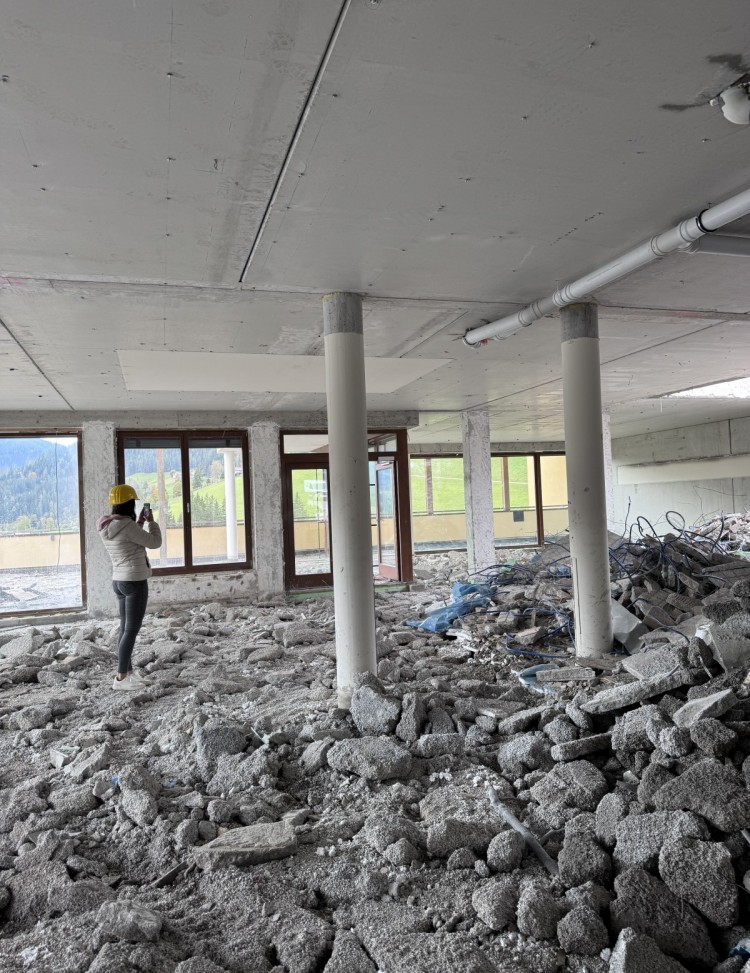 Bauschutt in der Lobby