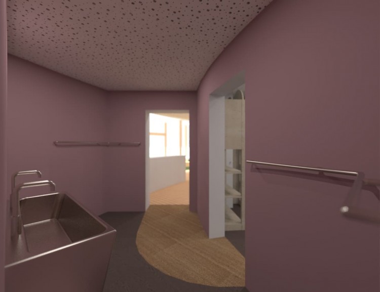 Blick hinaus von der Kinderküche © inprettygoodshape.com