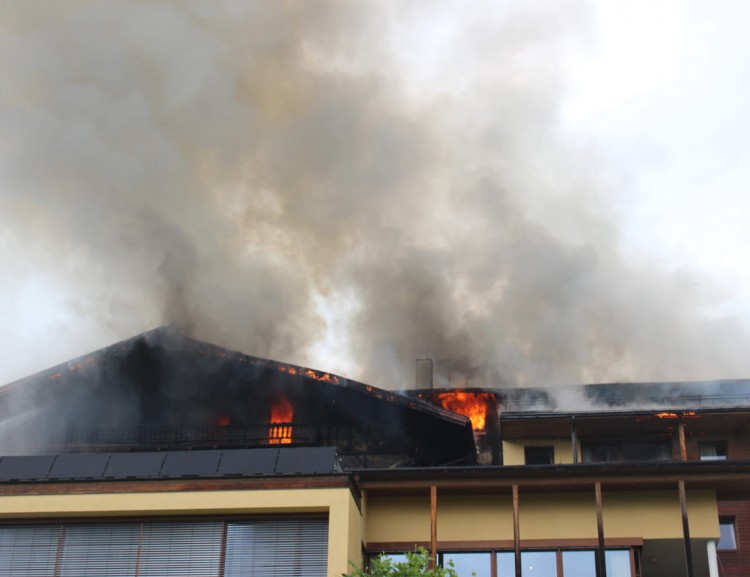 Hotelbrand am 07.08.2024