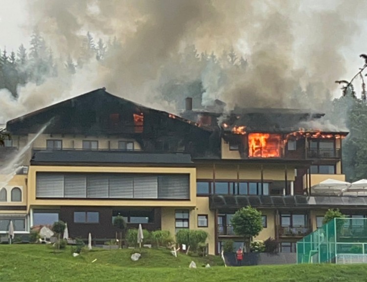 Hotelbrand am 07.08.2024