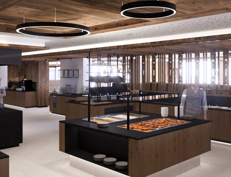 Der neue Buffetbereich