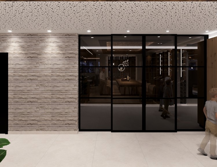 Der Eingang zur Vinothek