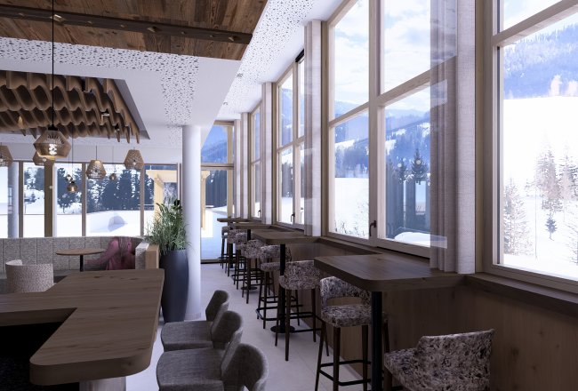 Barbereich mit toller Aussicht