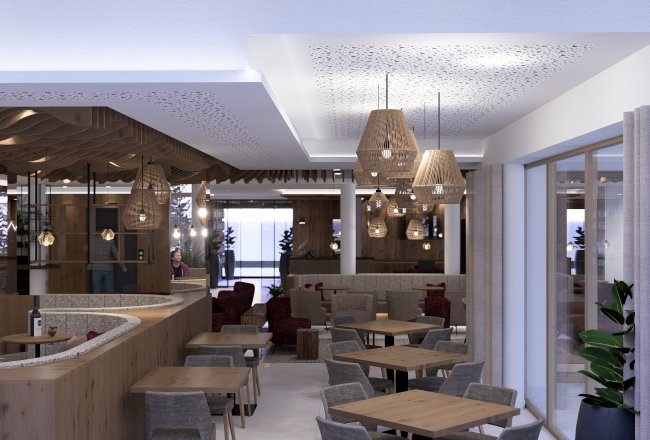 Der neue Barbereich lädt zum verweilen ein