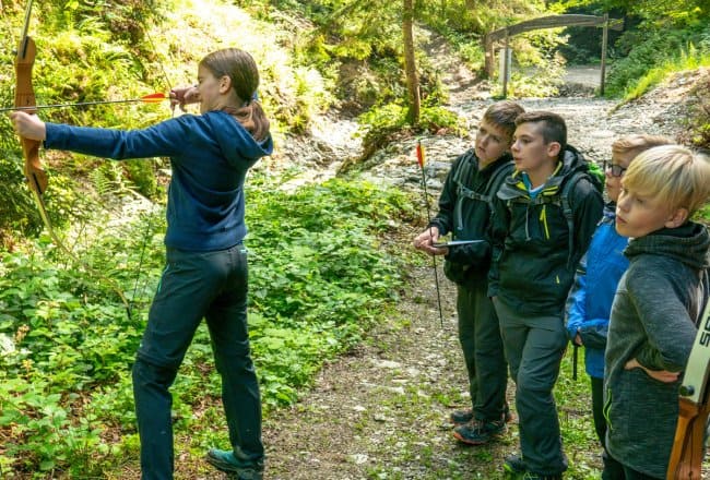 Bogenschießen am Neubergerhof