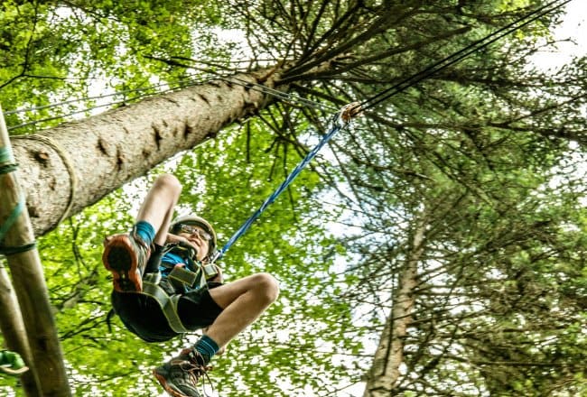 Klettern im Hochseilgarten