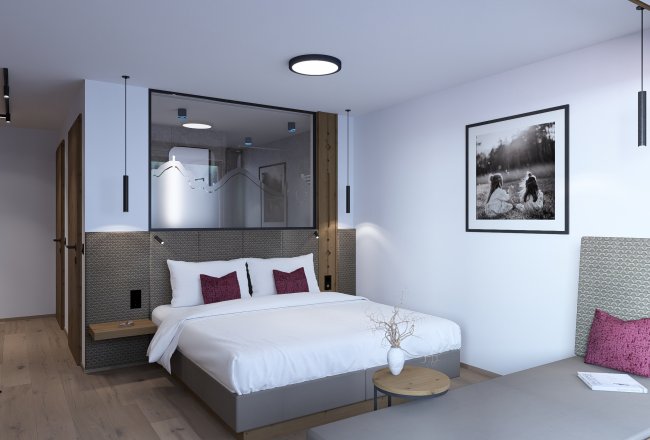 Das Familienzimmer unendliche Weite