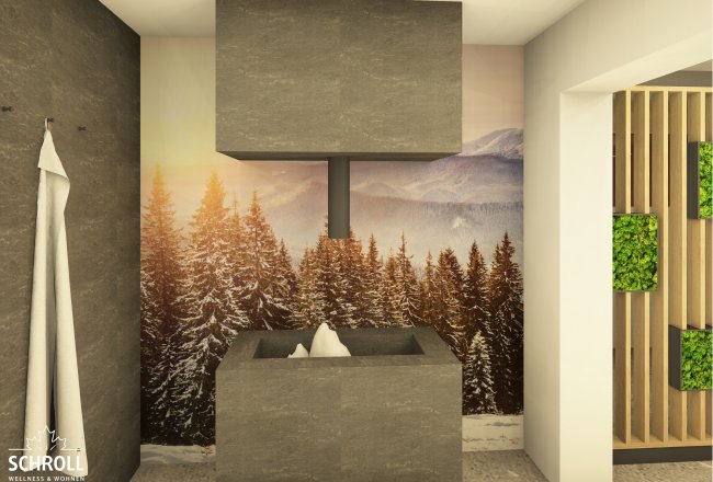 Der neue Eisbrunnen zum abkühlen