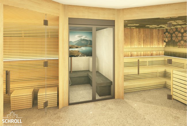 Der Saunabereich im Neubergerhof