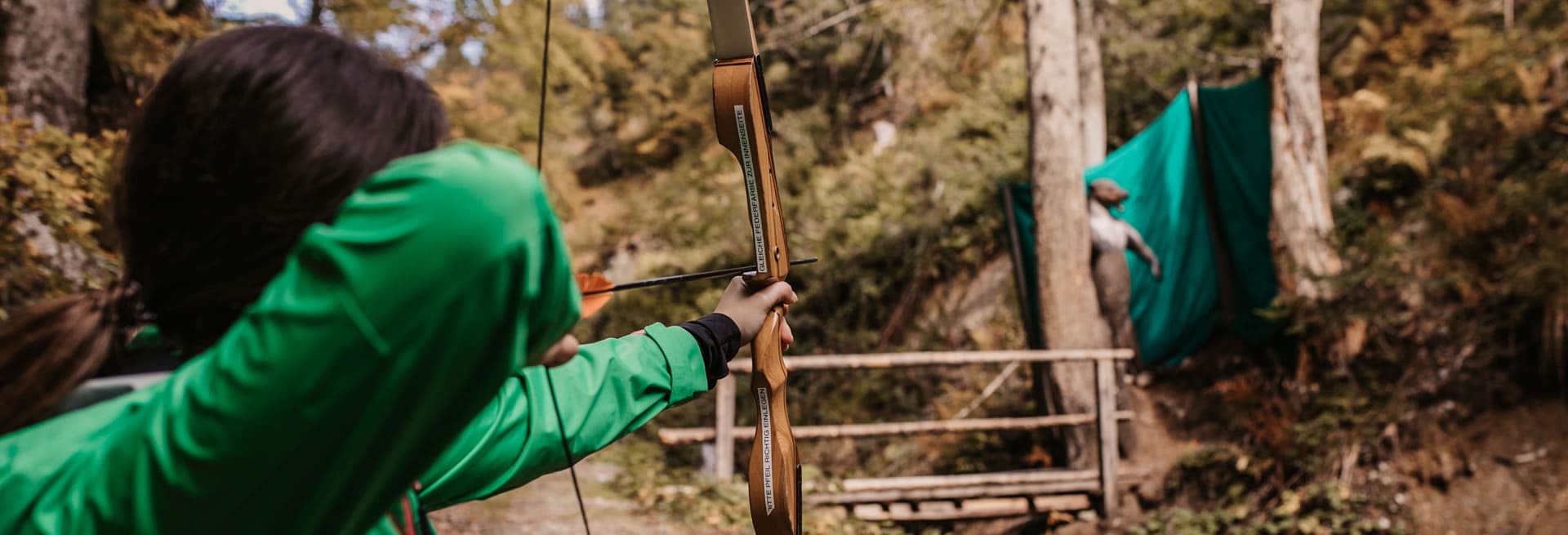  Archery in the in-house 3D archery course