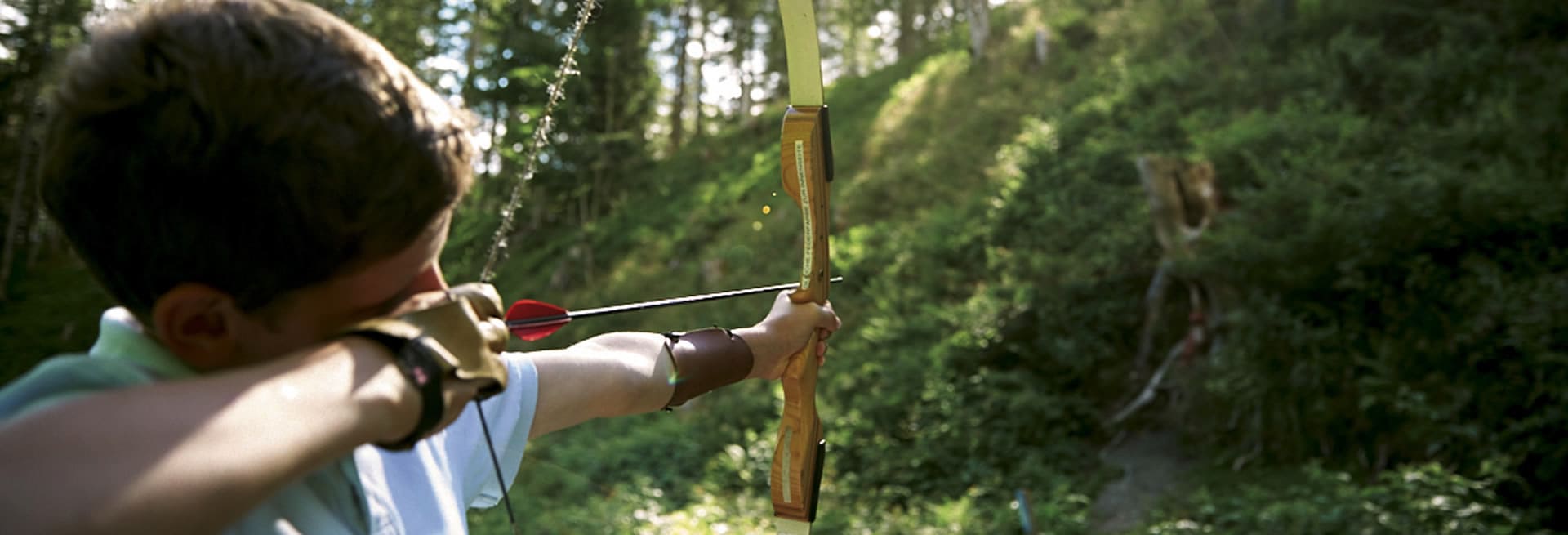  Archery on a family holiday in Filzmoos