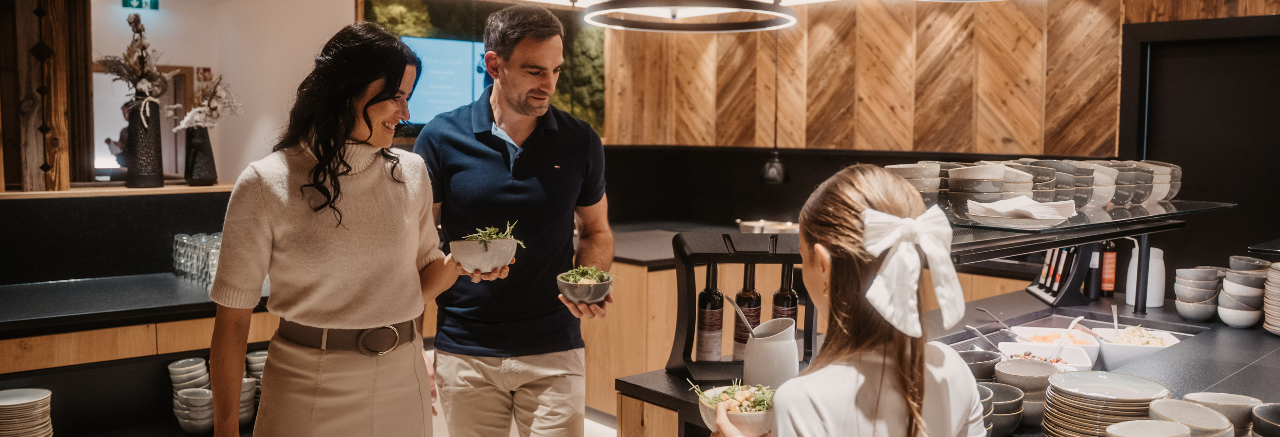 Der neue Buffetbereich im Hotel Neubergerhof