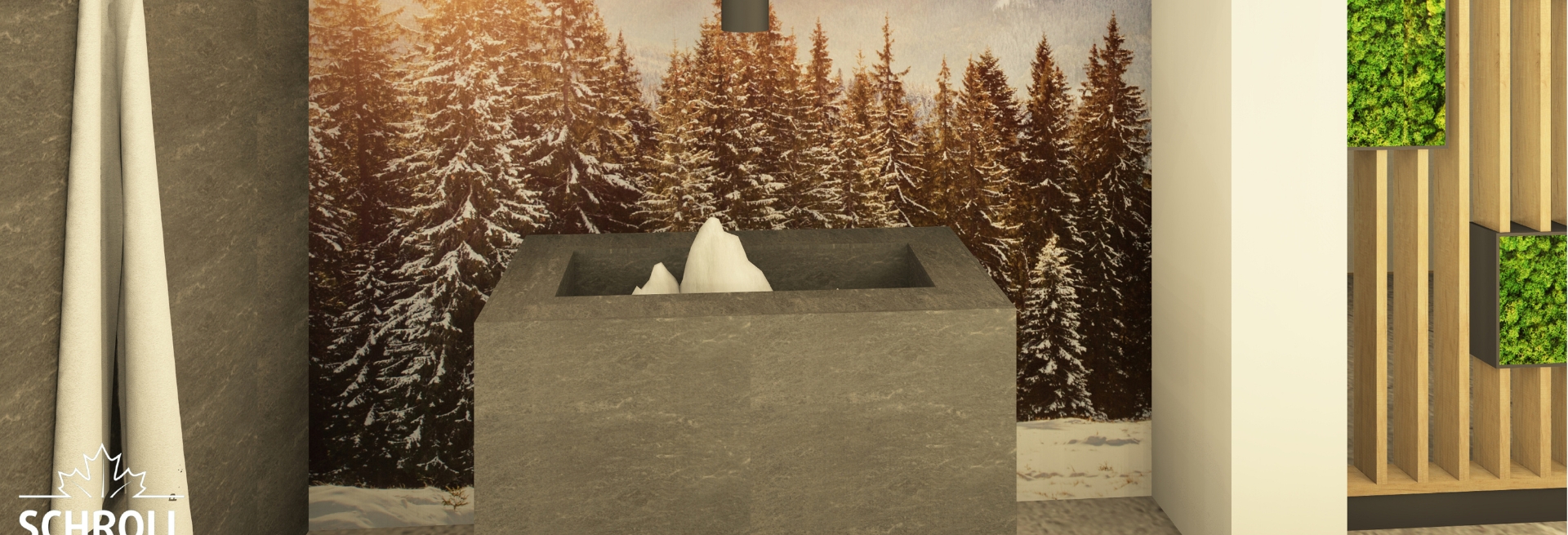Der Eisbrunnen im Neuberger NaturSpa