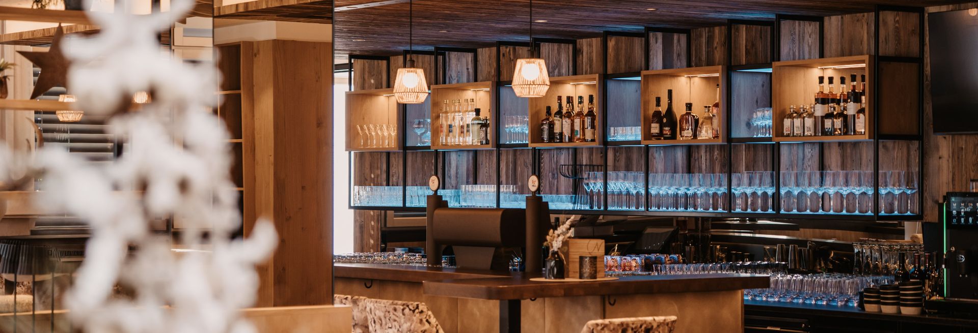 Die gemütliche Hotelbar im Hotel Neubergerhof, Filzmoos