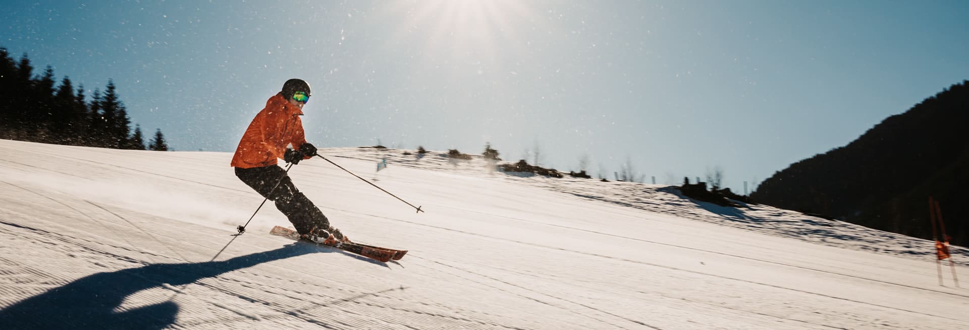 Skiing on perfectly groomed slopes in Filzmoos, Ski amadé