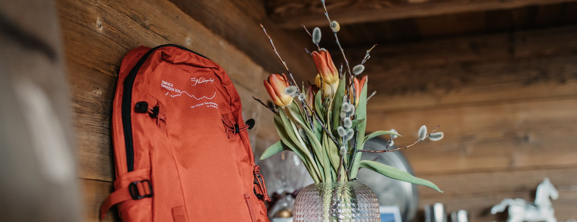 Neubergerhof-Rucksack im Hofladen