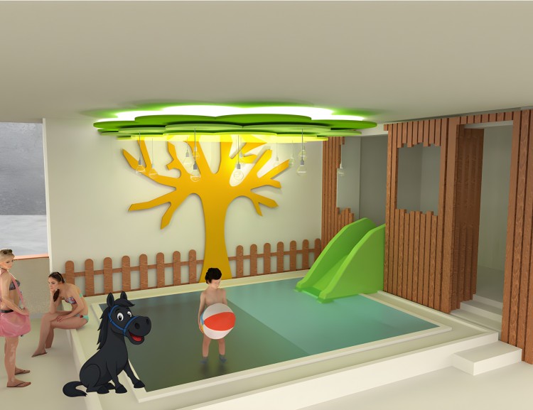 The children's area at the pool