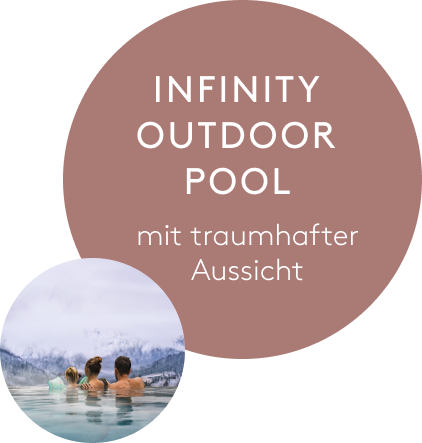 Neues Freibad, Außenpool, Infinity Pool im Hotel Neubergerhof, 4-Sterne Hotel in Filzmoos, Salzburger Land