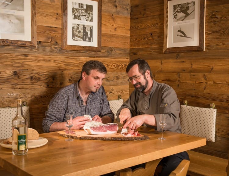 A long-time friend - Max Mann, village butcher from Hüttau © G.A.-Service