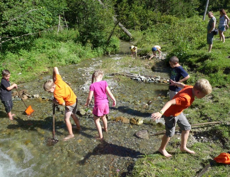 Unser Bach zum Spielen und Abkühlen
