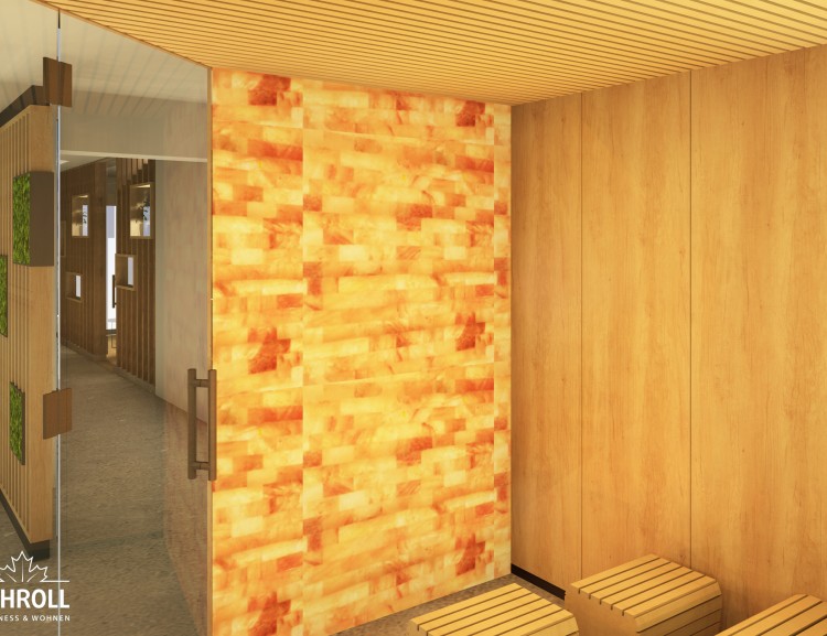 The salt sauna in the sauna area