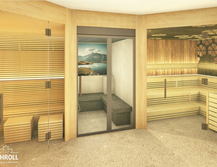 The three saunas in the basement.