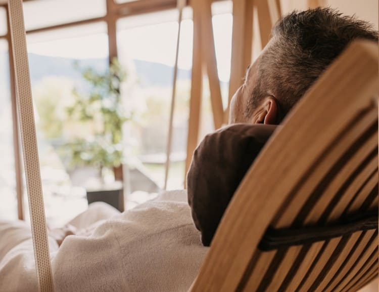 Relax in the floating loungers