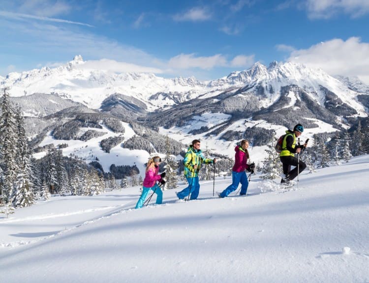 Winter hiking on the Rossbrand in Filzmoos