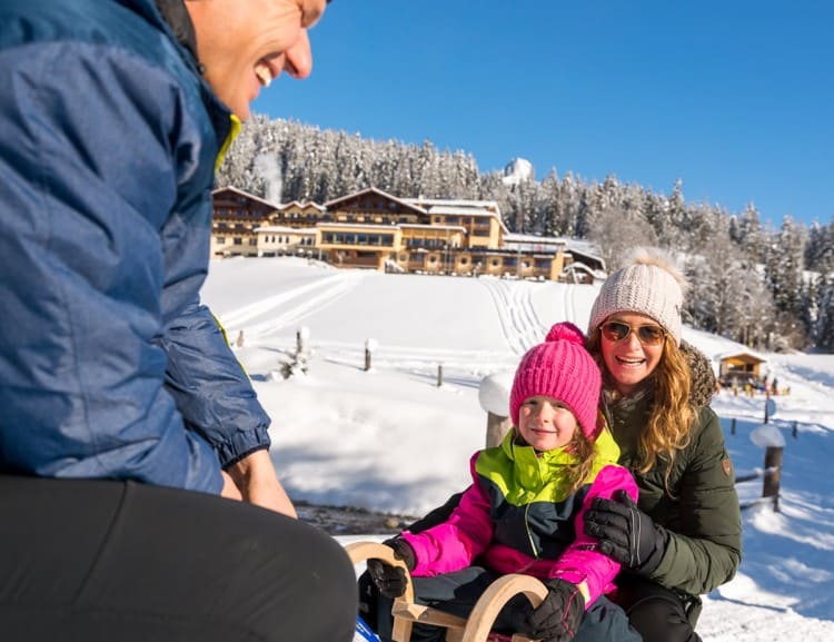 Rodel können im Haus geliehen werden © Klaus Bauer