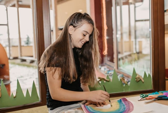 painting in the kids club