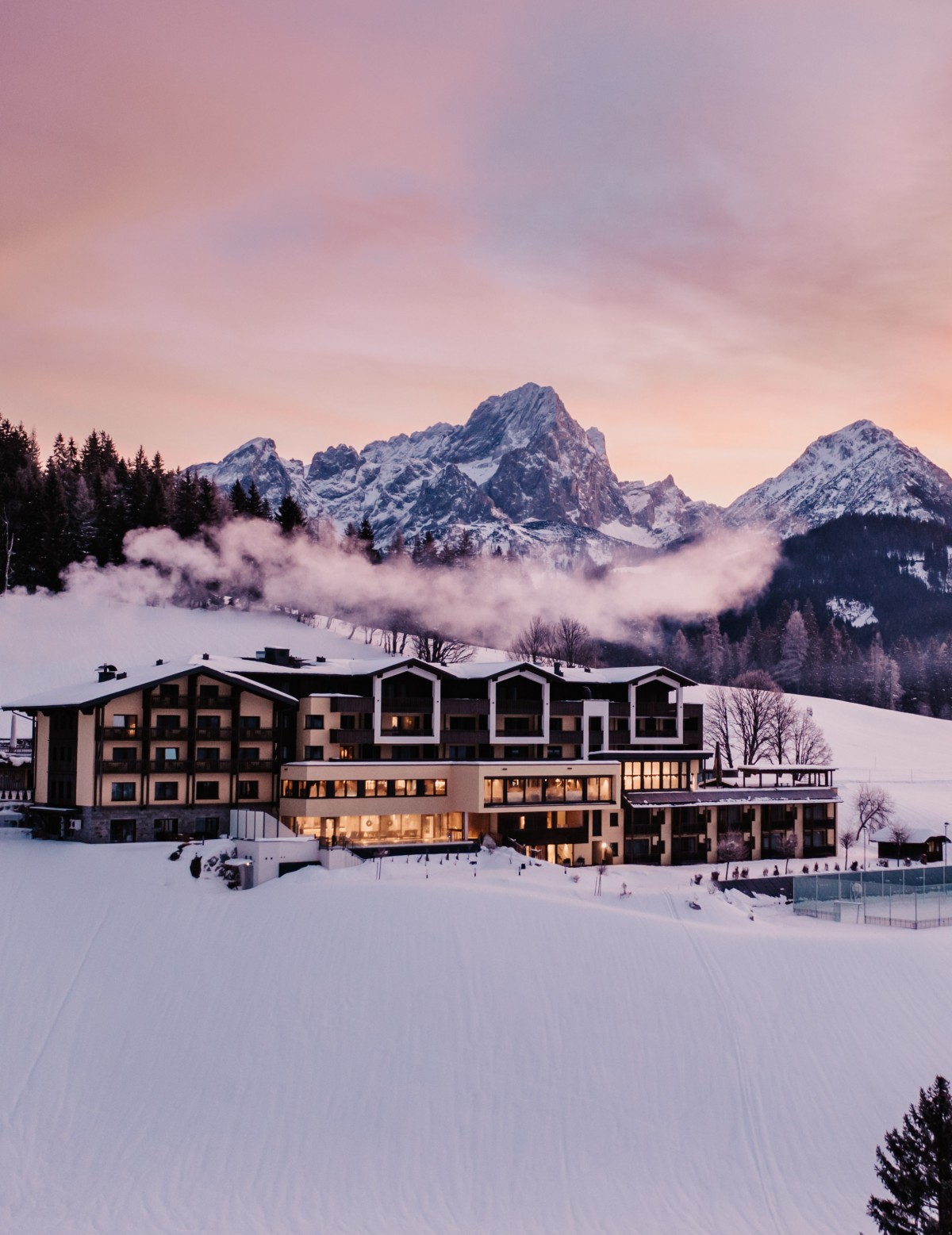Die einzigartige Lage vom Hotel Neubergerhof