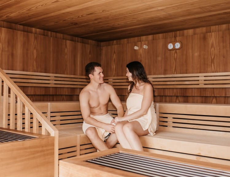 Common sauna in the hotel's wellness area © Selina Flasch Photography