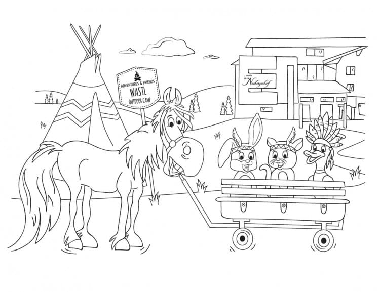 Coloring page summer