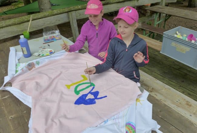 painting in the workshop