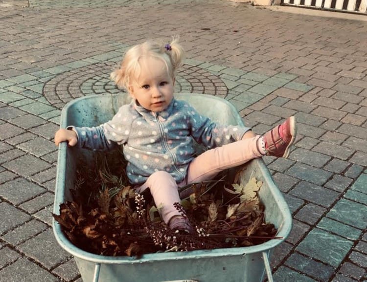  Our Sophia in the wheelbarrow