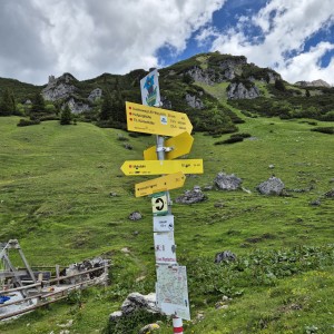 Von der Sulzkaralm in Richtung Hofpürgelhütte.